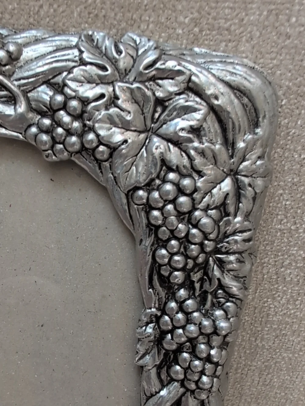 Arthur Court Ornate Silver Pewter Grape Vine Picture Frame Vintage 1990